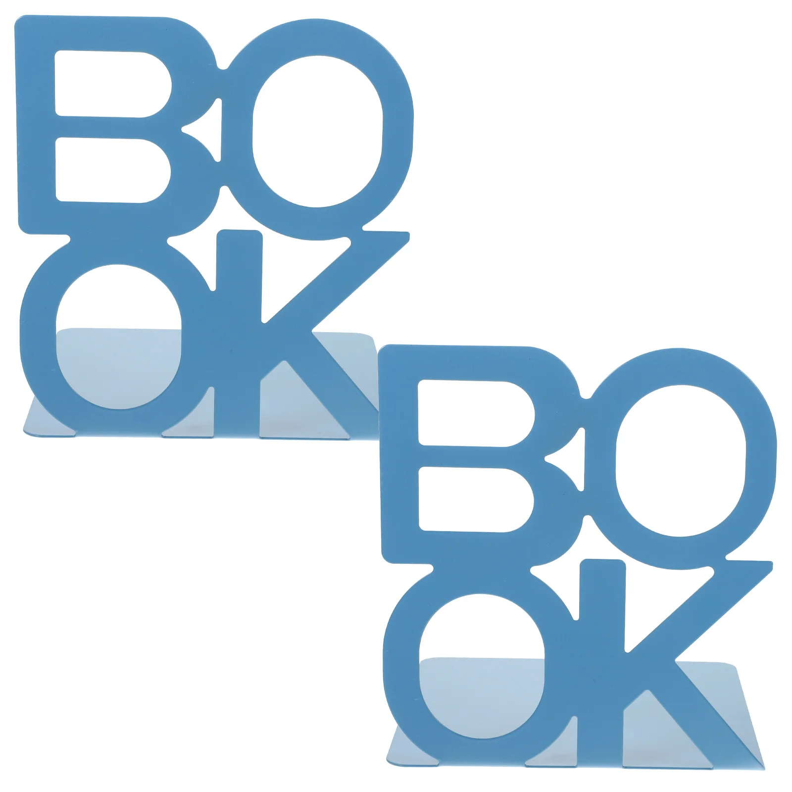 

2Pcs Metal Bookends Decorative Book Holders Book Organizer Non Slip Pads for Shelves Desk Office Bookends for Shelves