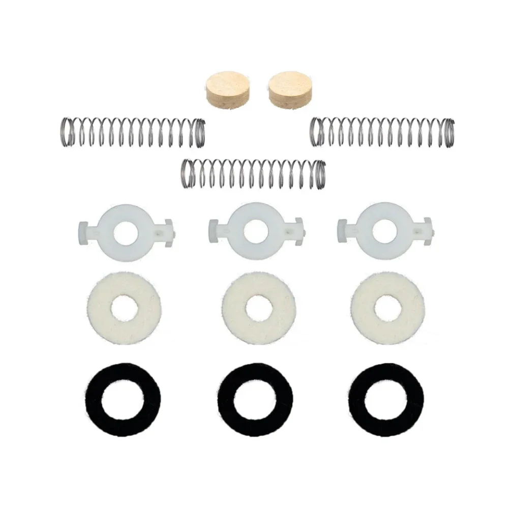 14PCS Trumpet Piston Valve Parts Set with Springs Felt Washers and Cork Pads for Maintaining Optimal Instrument Condition