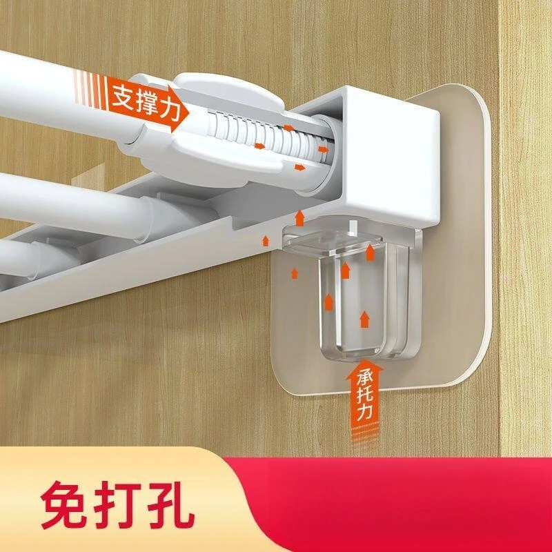 Nail-free Right Angle Shelf Bracket, Punch-free Movable Layer Support, Heavy Duty Glass Wood Board Holder for Cabinet Wardrobe S