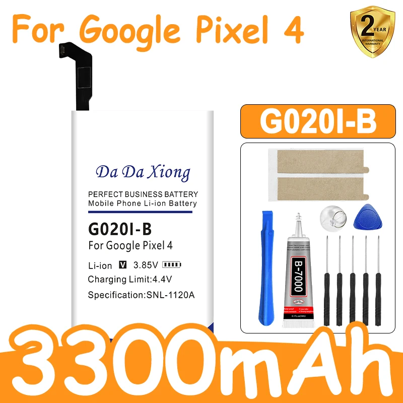 New G020I-B 3300mAh Replacement Battery For Google Pixel 4 Pixel4 Genuine Latest Production Phone Batteries