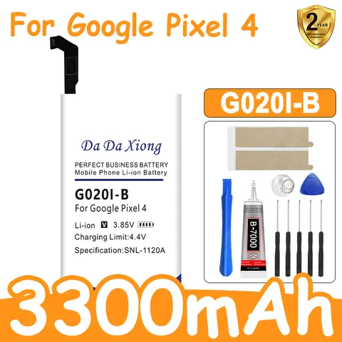New G020I-B 3300mAh Replacement Battery For Google Pixel 4 Pixel4 Genuine Latest Production Phone Batteries