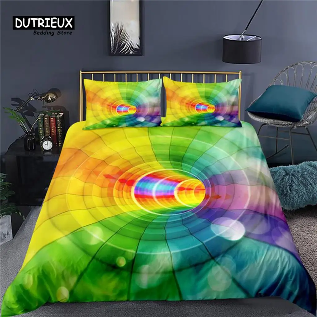 Luxury 3D Abstract Art Lattice Print Home Living Comfortable Duvet Cover Set Kids Bedding Set Queen and King EU/US/AU/UK Size