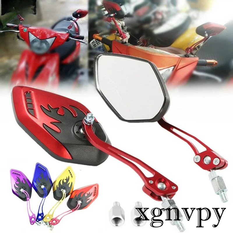 Xgnvpy Personalized Color Aluminum Alloy Universal Motorcycle Rearview Mirror Scooter Modification Accessories Retrovisor Moto