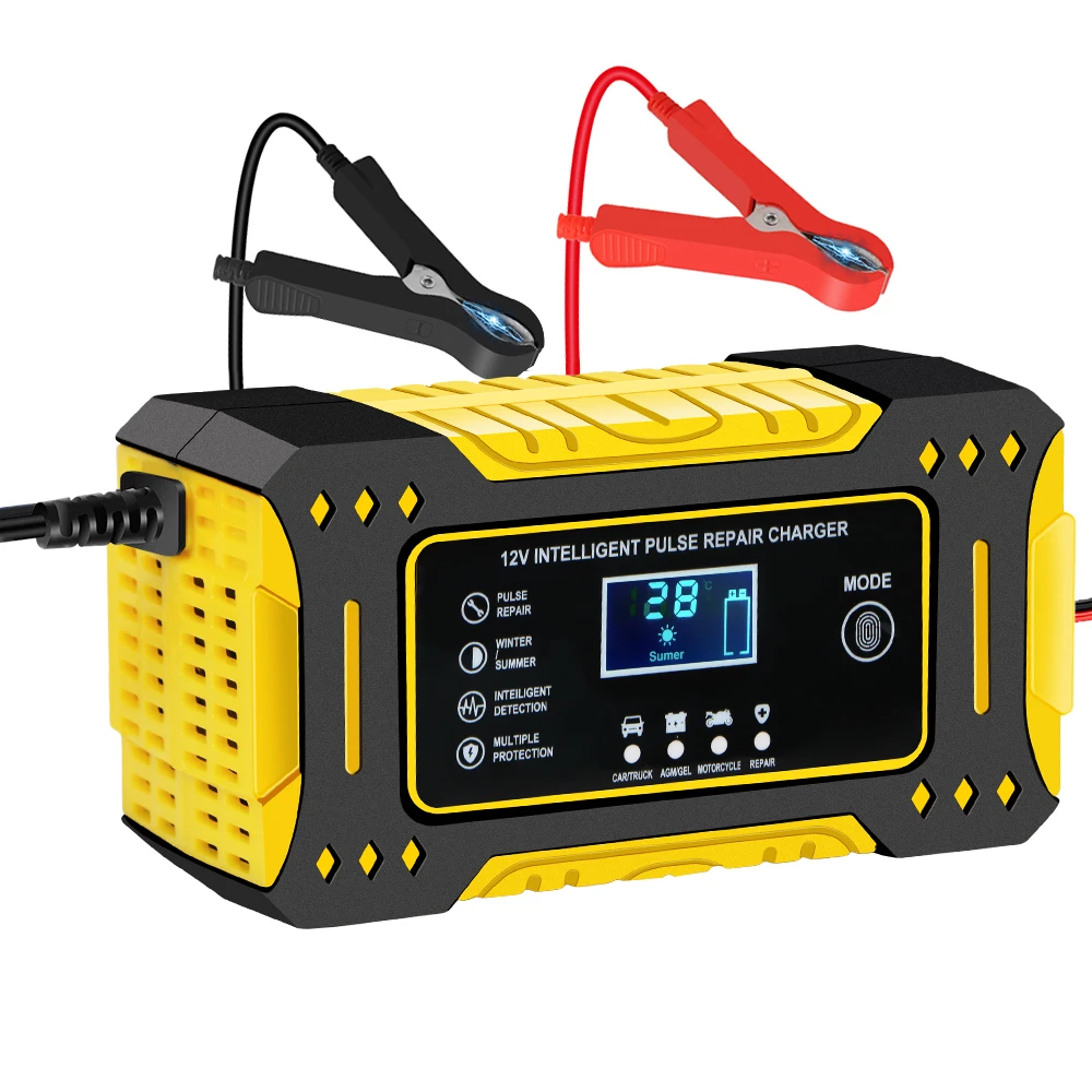 

Intelligent Fast Charging Car Accessories 3 Stages Lead Acid AGM GEL Battery-chargers Motorcycle Battery Charger 12V 6A