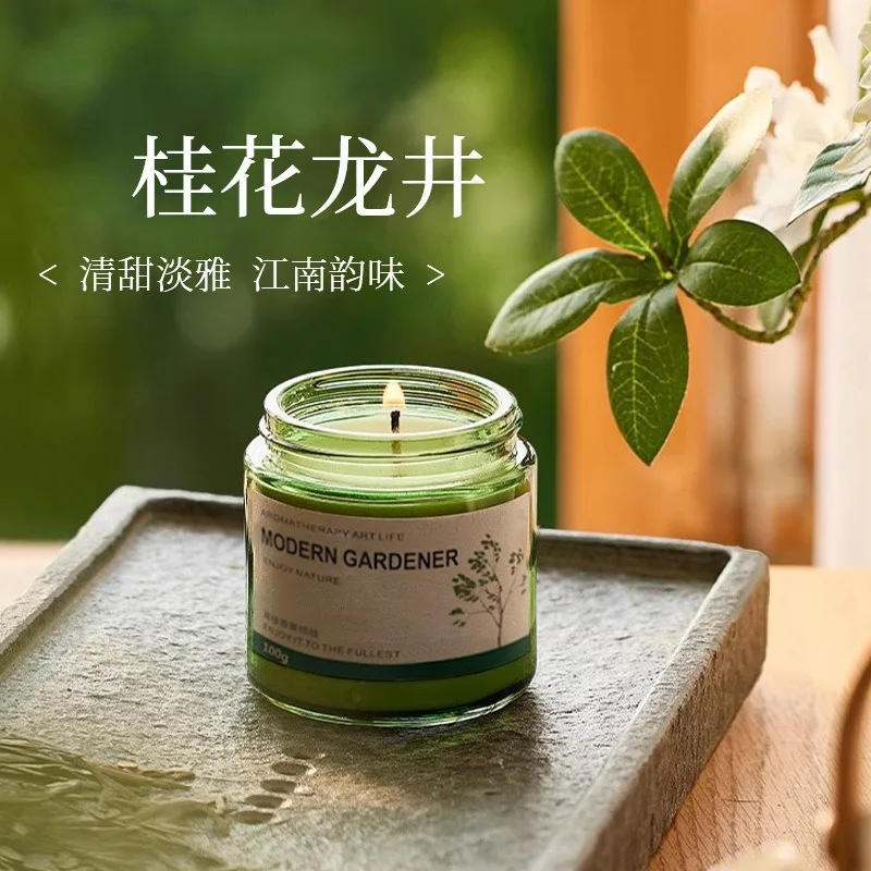 Home Decoration Aroma Candle, Osmanthus Cup Candle, Hand Gift, Tea Fragrance, Light Fragrance, Bedroom Use, Long-lasting Aroma