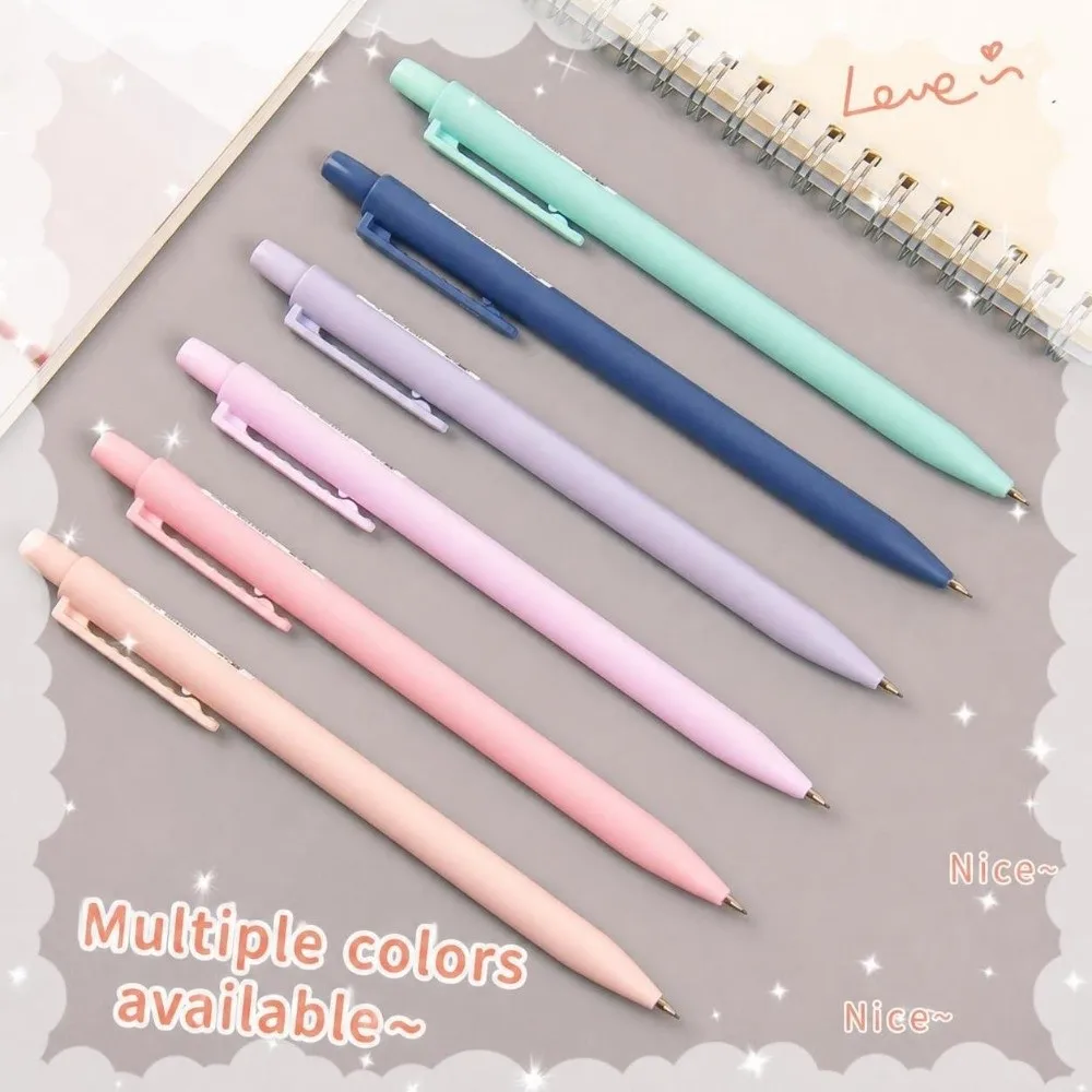 6/12pcs Morandi Mechanical Pencils Triangular Barrel 0.5/0.7mm Automatic Pencils Student Writing Pencil Students Gift