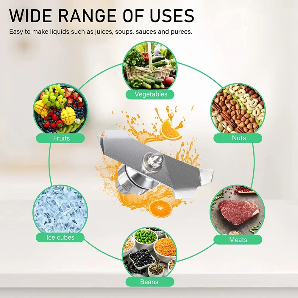 Cuchilla de repuesto de licuadora inoxidable avanzada para contenedores Vitamix 015990, 15990, 32 Oz y 64 Oz