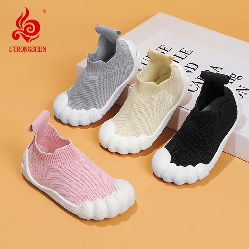 

STRONGSHEN Kids Sock Shoes High Top Sneakers For Boys Girls Mesh Breathable Casual Shoes Children Tennis Shoe Zapatos Infantiles