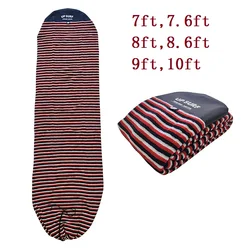 7ft/7.6ft/8ft/8.6ft/9ft/10ft Surfboard Sock Cover Cotton Soft Protective Bag For Shortboard,Funboard,Sup Board,Skimboard Cover