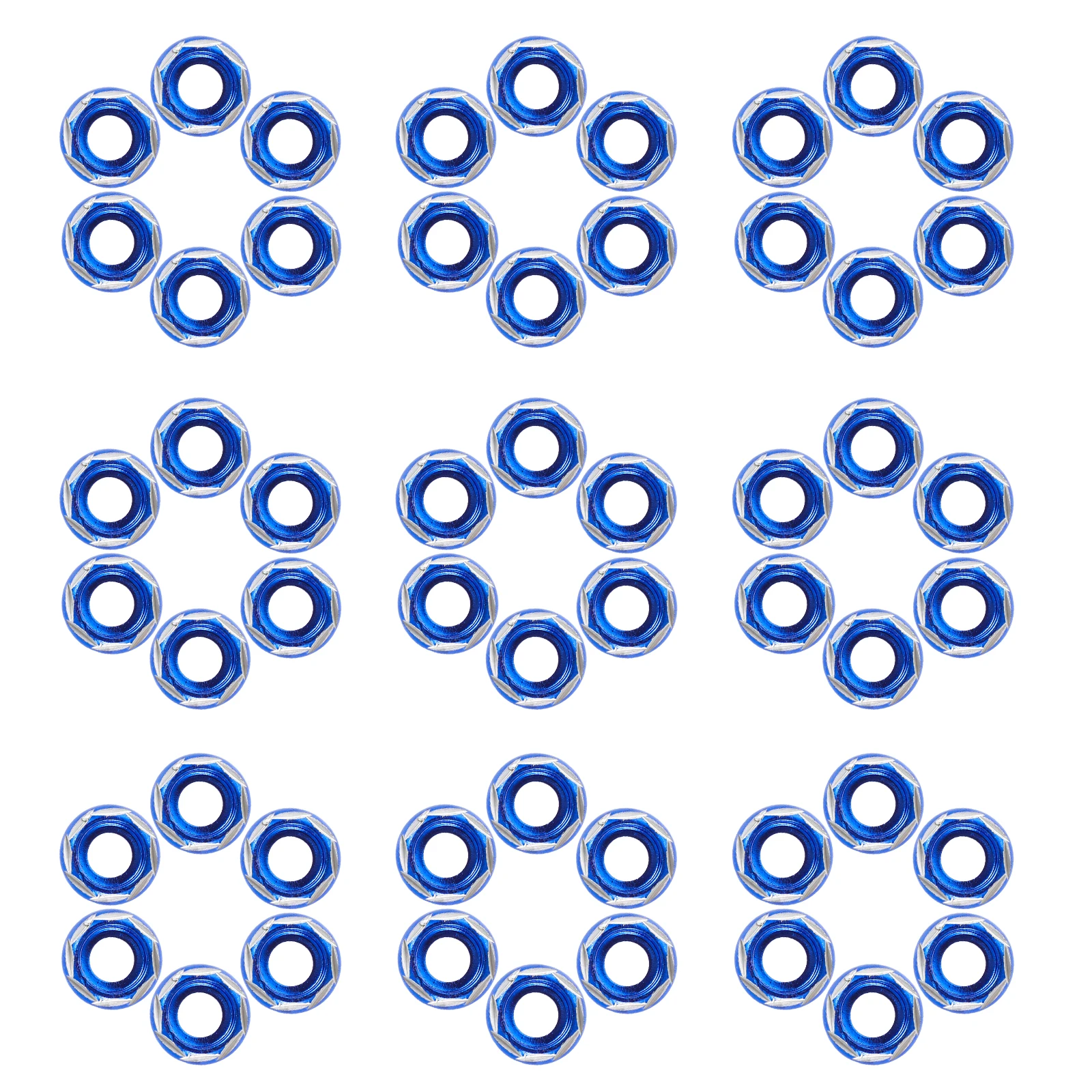 

50 Pcs Motorcycle Screw Gasket Engine Bay Alloy Bolt Nuts Dress up Washers License Plate Auto Decorative Aluminum