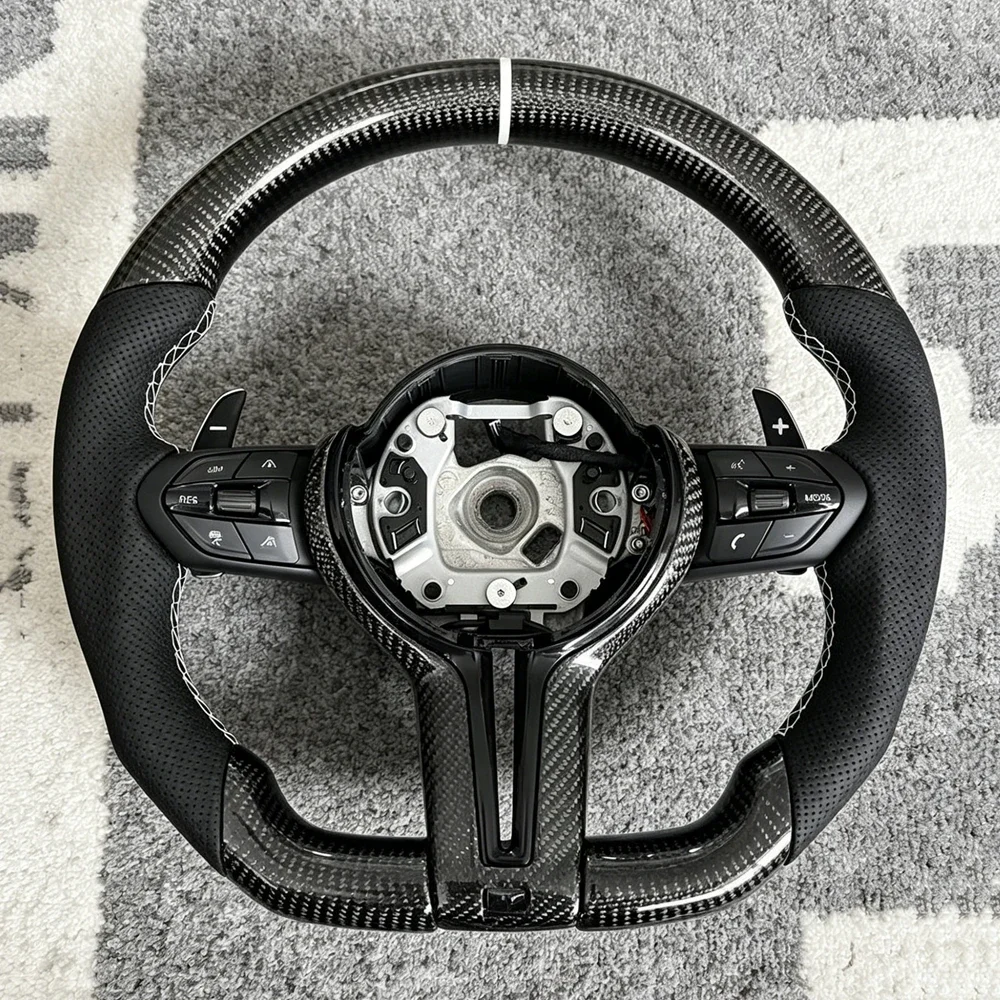 For BMW F01 F10 F11 F15 F16 F20 F22 F30 F32 F33 F34 F36 F48 F82 M3 M4 E90 E70 Custom M Sport Carbon Fiber Steering Wheel