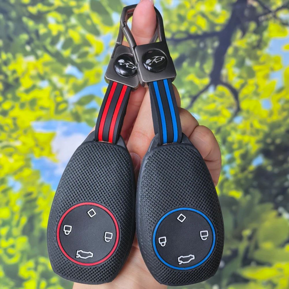 Smooth Touch Textured Grain 4 Button Remote Key Case Shell With Keychain for Leapmotor T03 S01 C11 Smart Key Fob