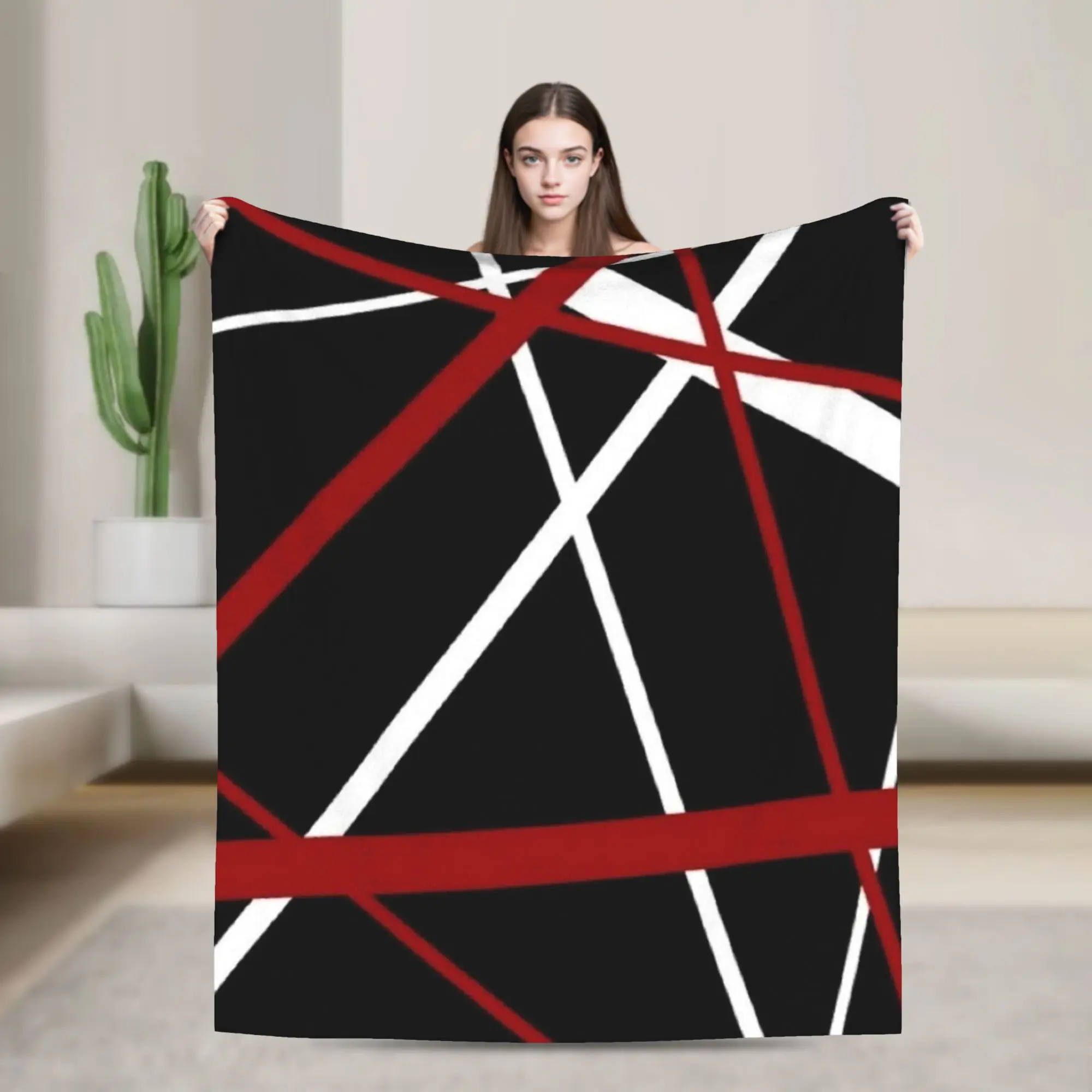 Black Soul Van Halen Blankets Boy Girl  Flannel Throw Blanket For Home Decor Super Soft Design Quality Bedspread Gift