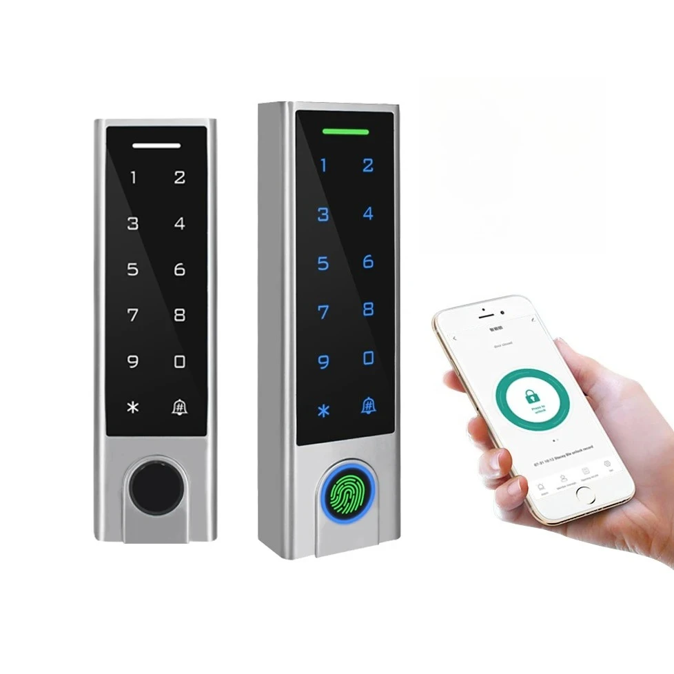 

Hot Sales APP WIFI IP65 IP66 Waterproof Fingerprint Mobile Phone Access Controller TTLock Smart Access Control