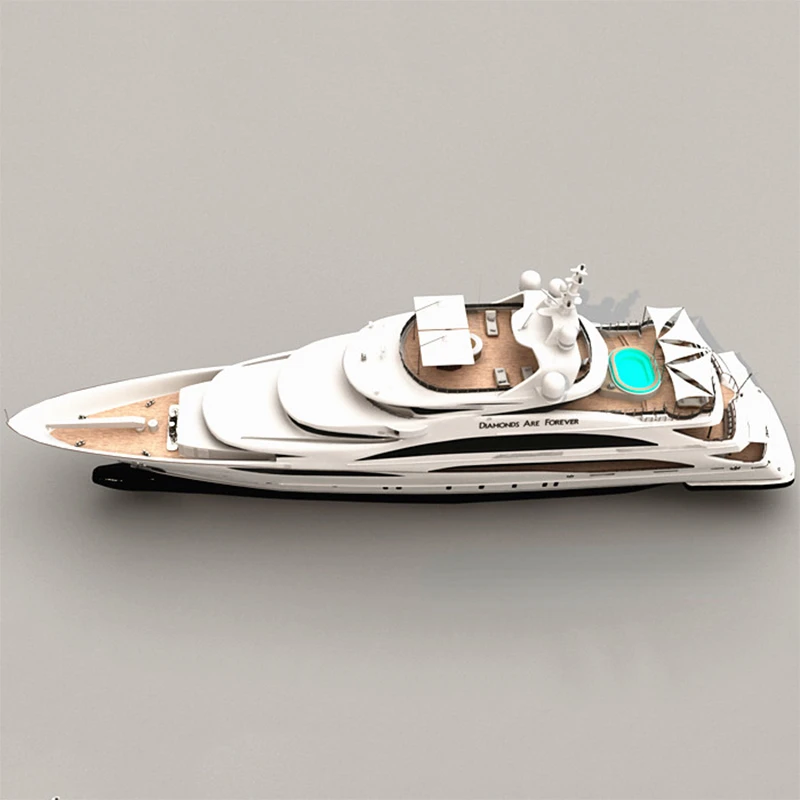 RC Cruise Model Large Luxury Yacht Model Static and Remote Control Optional Electric Toys Can Be Customized