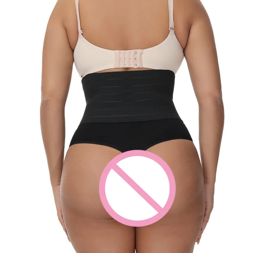 G-String Shapewear Thong für Damen, schlankmachender Bauchformer, High-Waist-Unterwäsche, Bauchkontrolle, Hüftreduzierender Gürtel, Bauchweg-Höschen