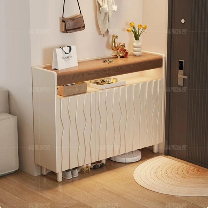 

Modern Nordic Shoe Cabinet Entryway White Design Luxury Living Room Shoe Rack Storage Organizers Mueble Zapatero Furniture Home