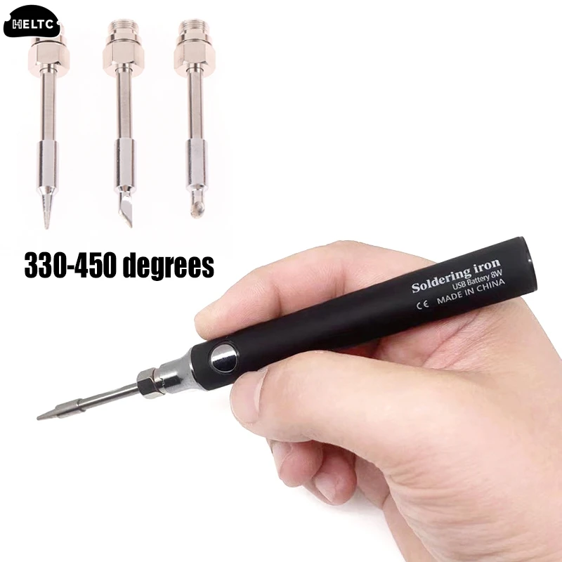 1pc Soldering Iron Tip Wireless Portable Mini Soldering Iron Tip USB Battery Soldering Iron Welding Tips For Repair Welding Tool