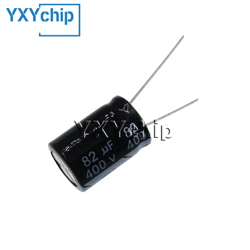 10pcs 82uF 400V 82MFD 400WV 16*25mm Aluminum Electrolytic Capacitor Radial