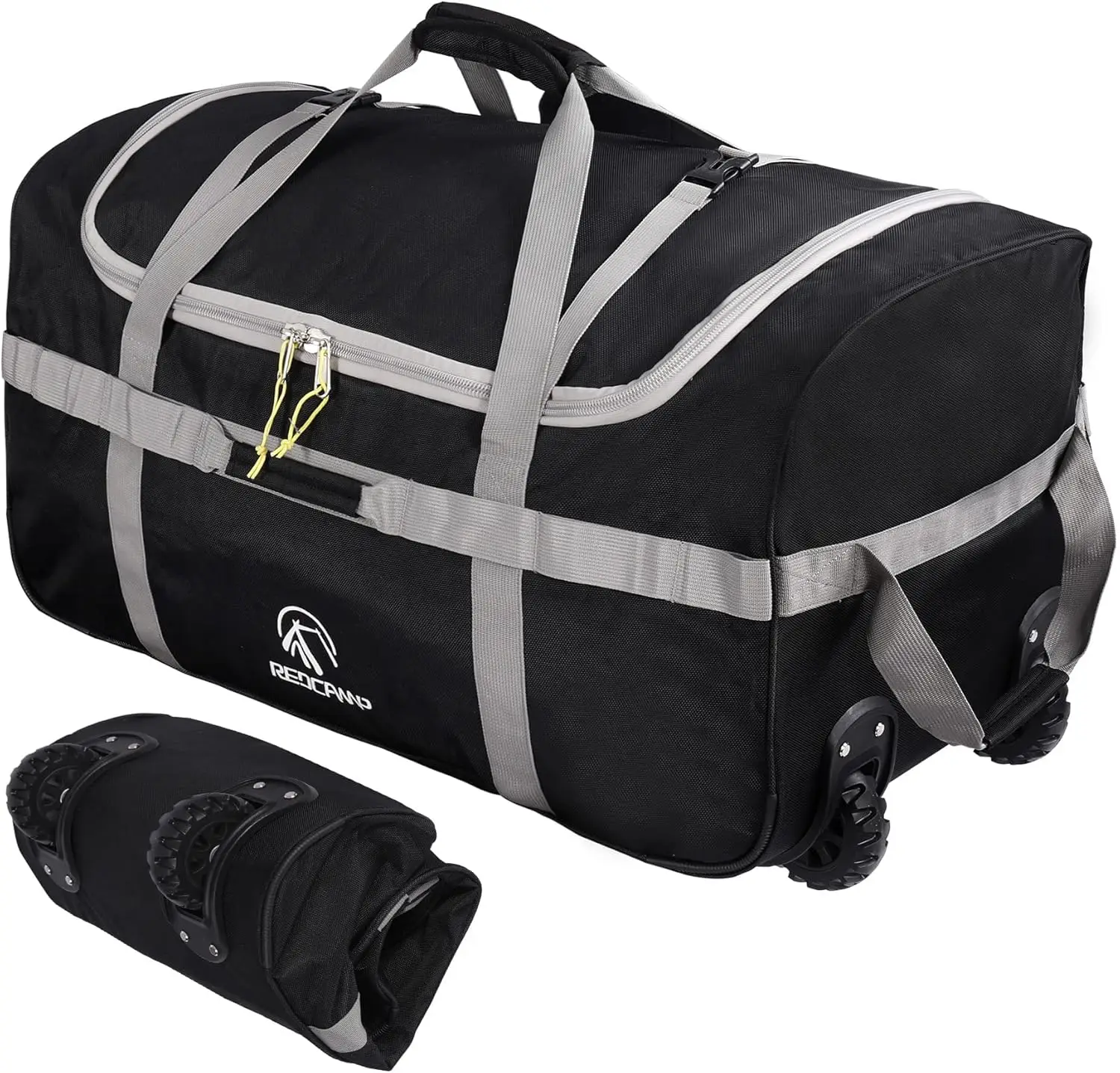Bolsa de Viaje Plegable Grande con Ruedas, 85L/120L/140L, Equipaje de Viaje para un Transporte Fácil
