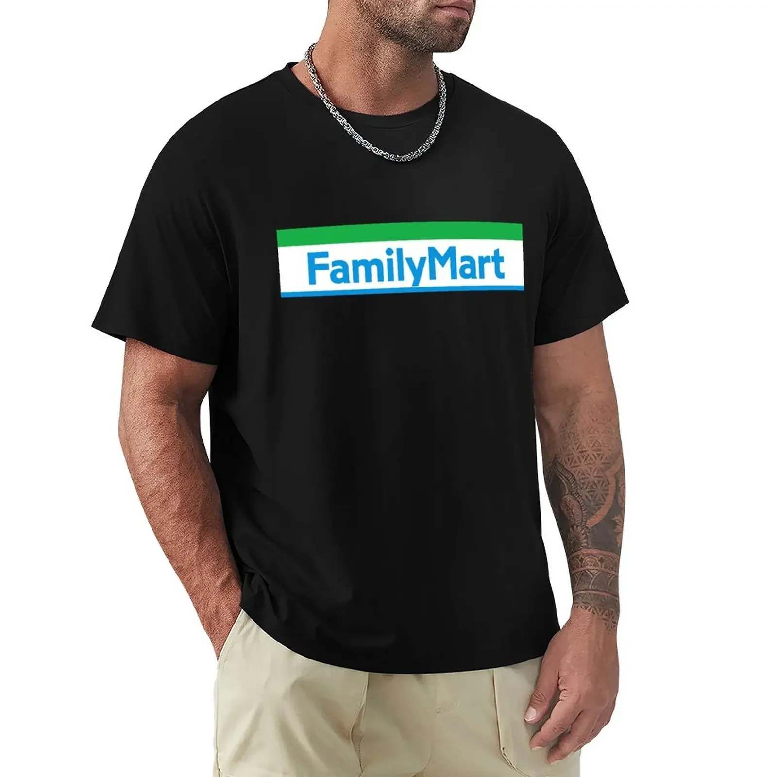 New heavyweight Family Mart Sticker T-Shirt sweat shirts custom t shirts design your own graphics t shirt men graphic t shirts