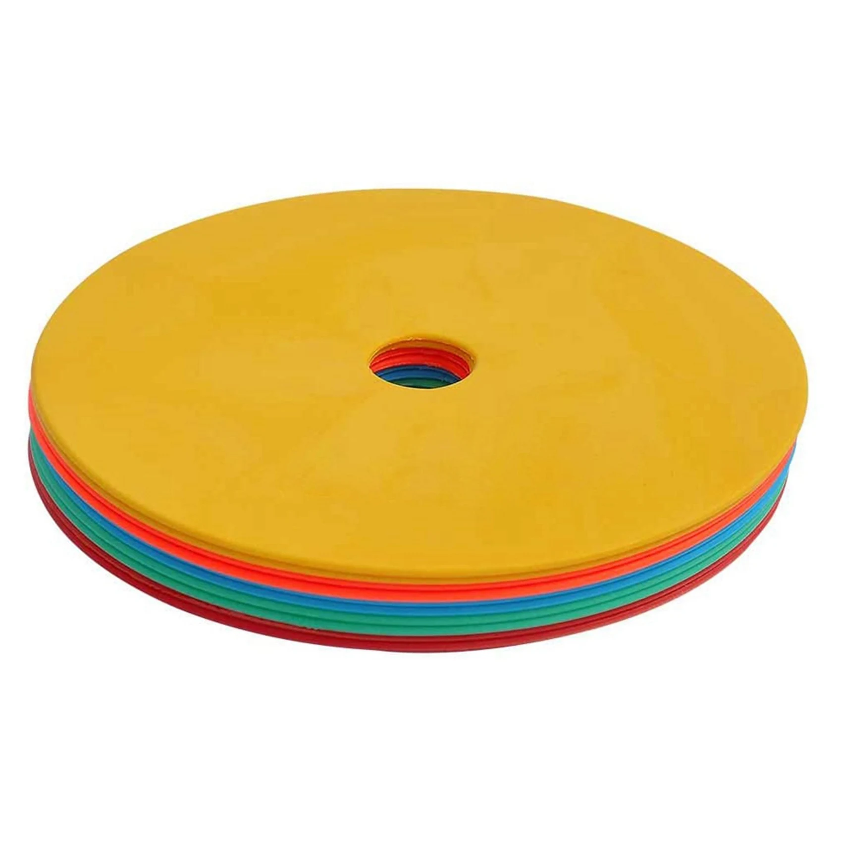 ABVB-50Pack علامات القرص المسطح علامات البقع غير القابلة للانزلاق كرة القدم كرة السلة الرياضة سرعة أجيليتي علامات التدريب