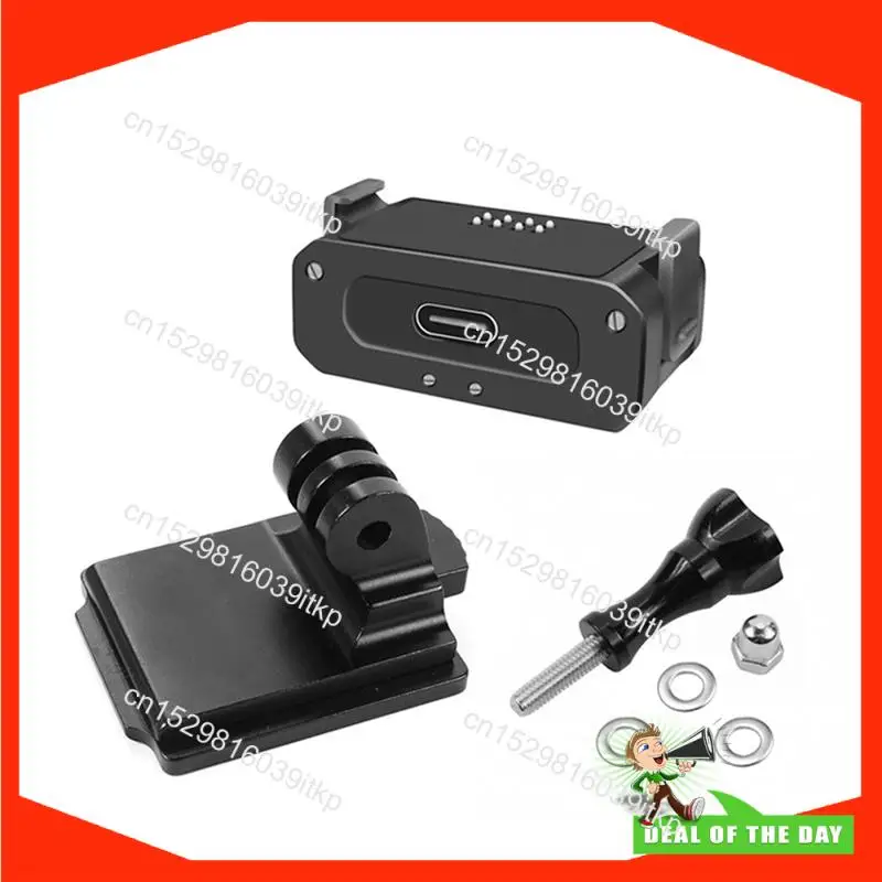 

August Магнитная складная перезаряжаемая база с двойным интерфейсом, сменные аксессуары для DJI Action2, аксессуары Osmo Spirit Eye Cam