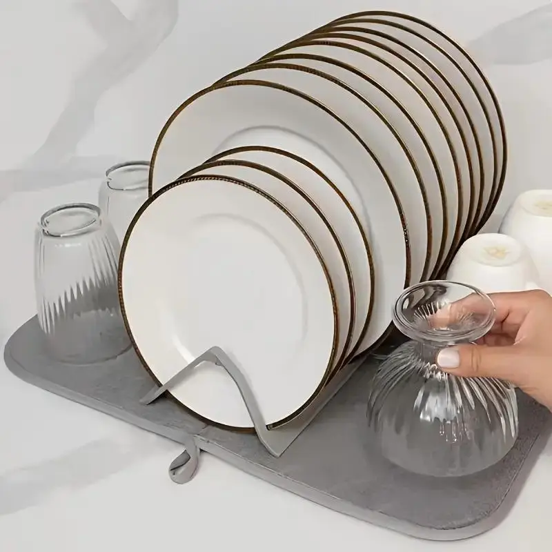 

Сливный коврик для раковины, коврик для пищевой посуды, украшение для кухни, складной дренажный коврик, настольная стойка для хранения, впитывающий коврик для столовых приборов