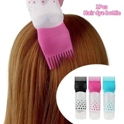 1Pcs Professional Refillable Hair Dye Applicator Brush Bottle Colouring Dispensing Comb Salon Dressing Styling Tool