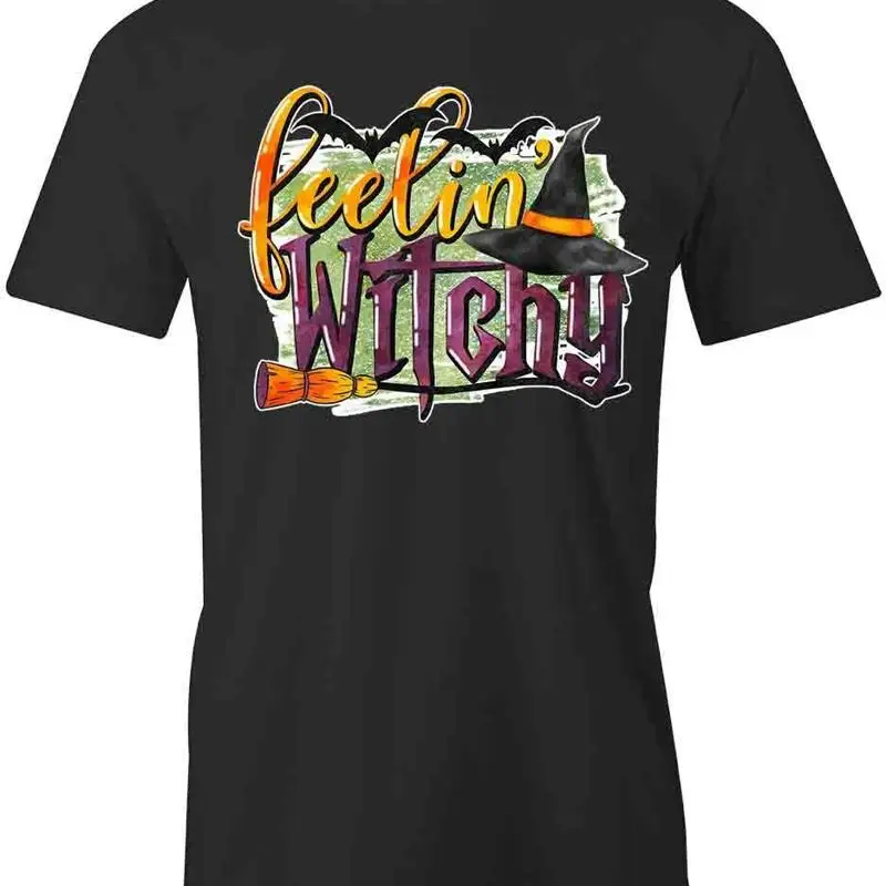 

Футболка FEELIN' WITCHY d Хлопковая одежда на Хэллоуин S1BCA482