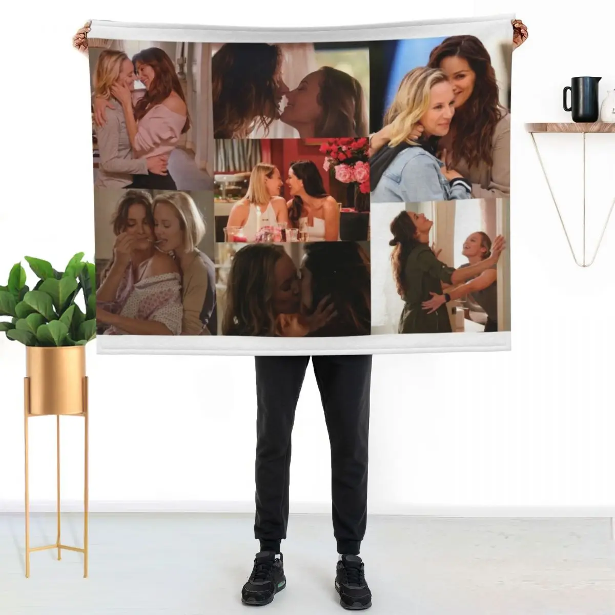 Marina Station 19 Large Collage Designed for Blankets Throw Blanket Decorative Sofas for babies Baby Hairys Decoratives Blankets