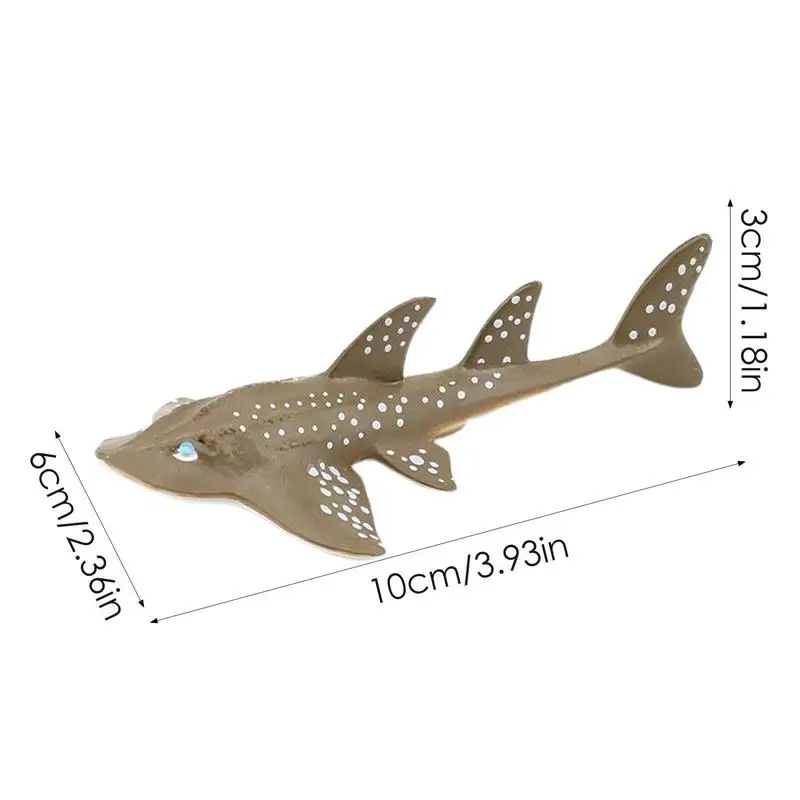 Figure di animali dell'oceano Modello animale Figurine dell'oceano Simulazione realistica Guitarfish Creature di acque profonde per la festa dell'oceano