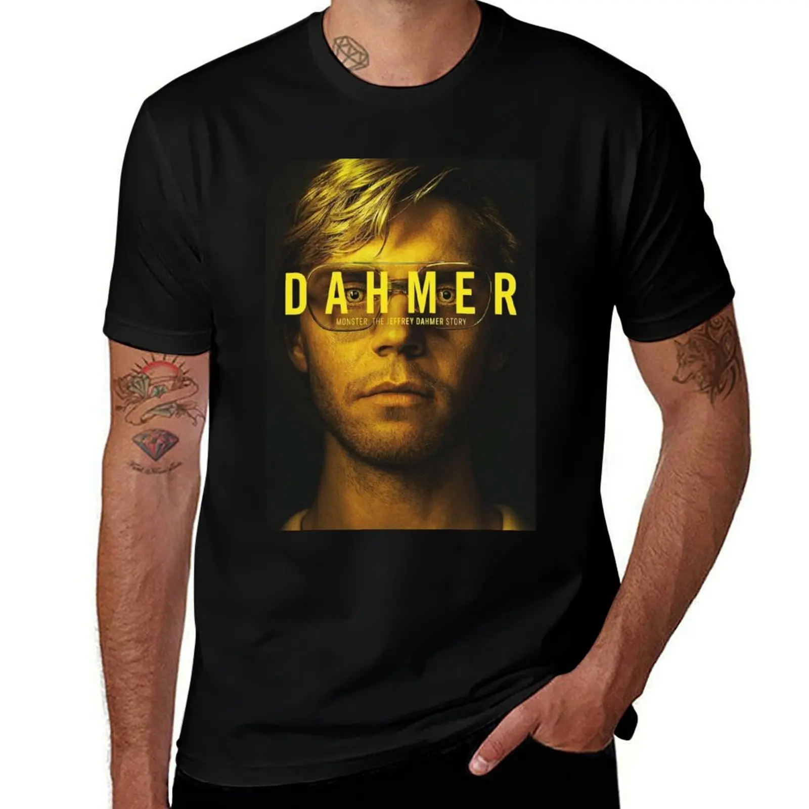 تي شيرت Dahmer Series ملصق تي شيرت رجالي جرافيك تي شيرت مضحك تي شيرت مطبوع عليه فكاهة داكنة تي شيرت للرجال