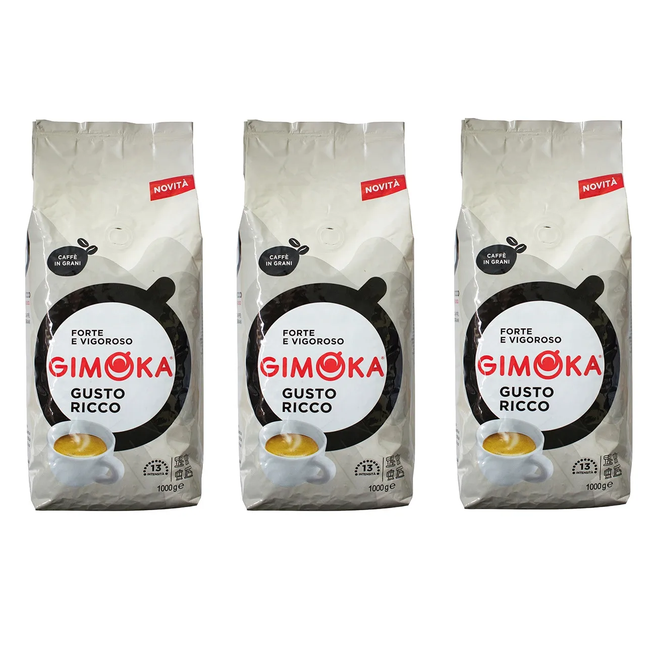 3x Coffee beans GIMOKA L'Espresso All'Italiana 1 kg