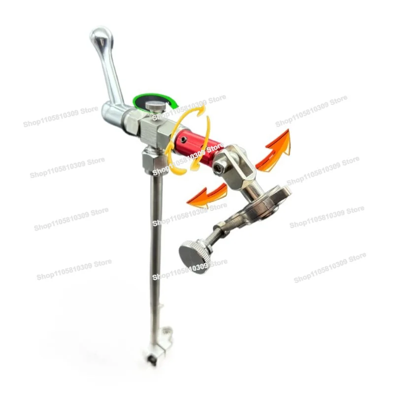 Tying Hook Table Rotating Fly, Tying Pliers Set, Fly Hair Hook Iron Plate Micro-object Fishing, Stainless Steel Tying Table