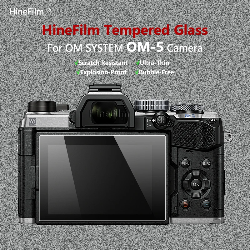 Стекло Hinefilm для экрана камеры Olympus OM-5, защитное закаленное стекло OM5, основная защитная пленка для ЖК-экрана