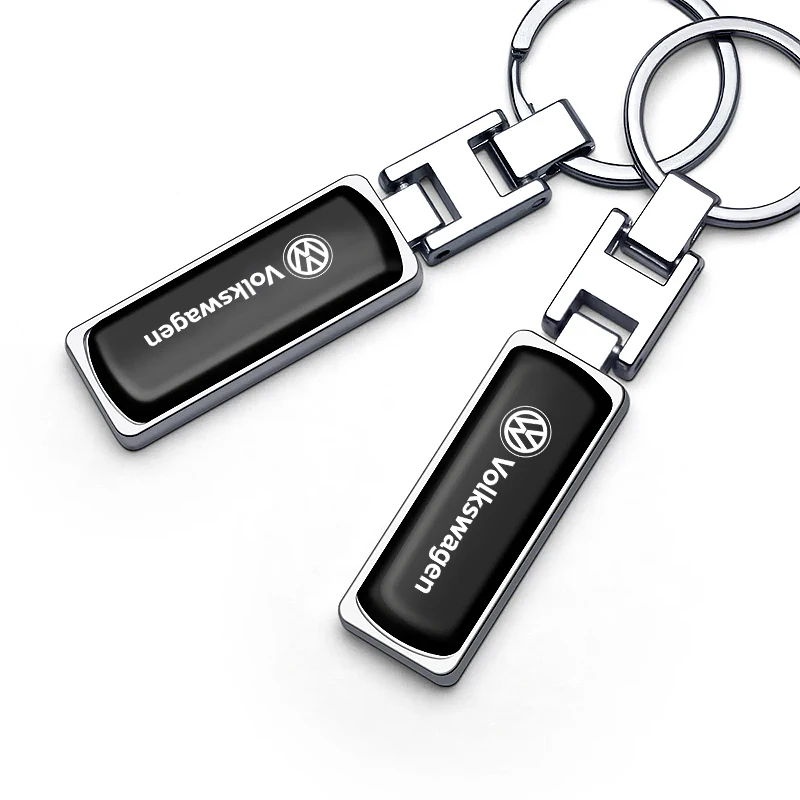 Styling Mouldings 3D Metal Car Logo Key Chain Keyring Auto Interiors Accessories For Volkswagen VW Rline R GTI Amarok T5 Phaeton - view 2