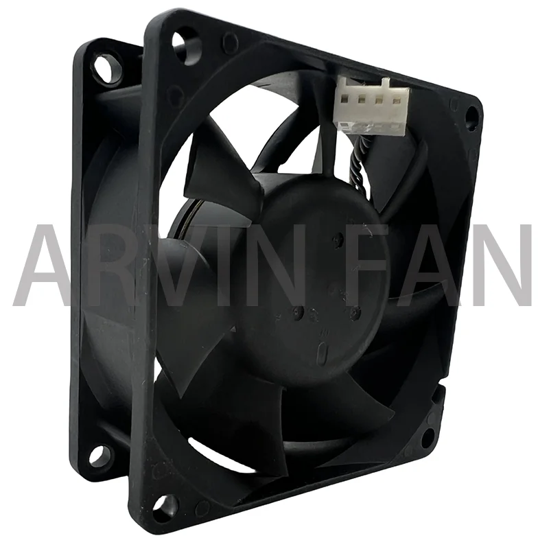 Imagem -03 - Ventilador de Refrigeração de Volume de ar Alto Controle de Velocidade Pwm 7cm 70x70x25 mm 70 mm dc 12v 0.56a 4pin Chassis de Servidor Cpu Novo Aub0712vh