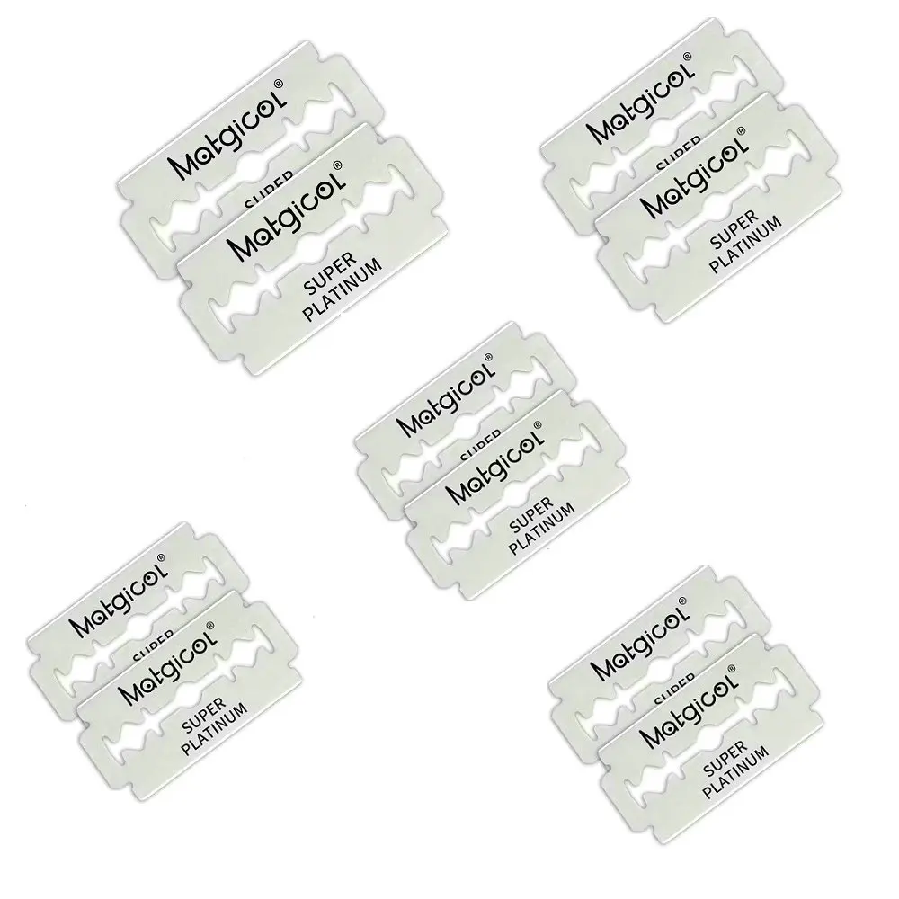20/10 Count   Super platinum Coated double edge shaving razor blades for Folding Knife with Shaving & Hair Removal