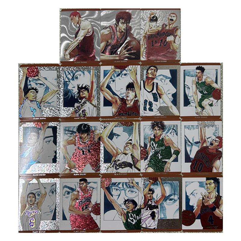 Anime Slam Dunk Sakuragi Hanamichi Haruko Akagi Jin Soichiro Kiyota Nobunaga Flash Cards New Collection Schoolboy Birthday Gifts