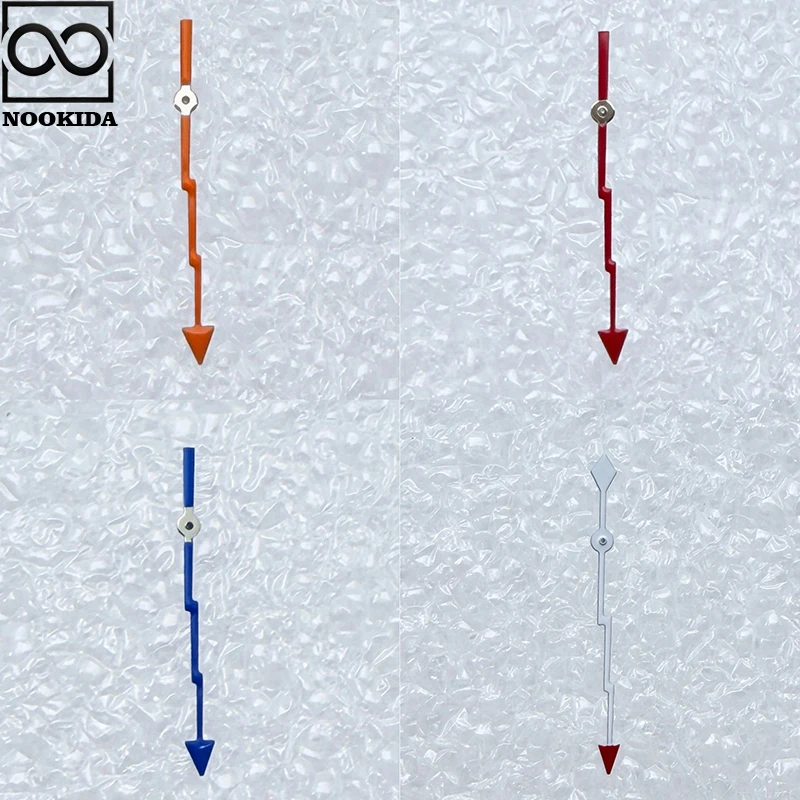 Manecillas de reloj NOOKIDA plateadas, naranjas, rojas y verdes, aptas para el movimiento NH35/NH36