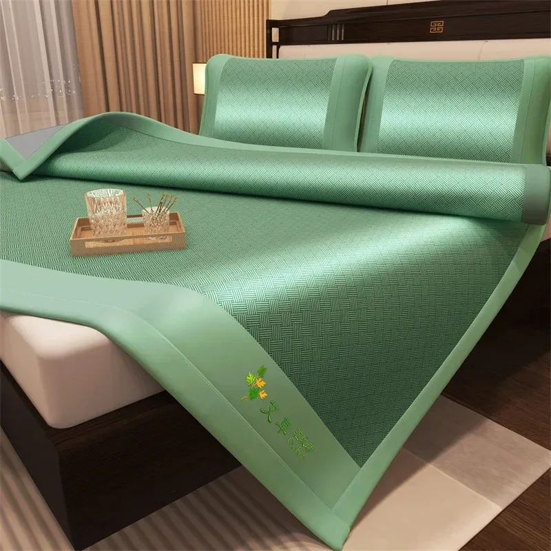Carbon Fiber Summer Cooling Mat Luxury Ice Feel Sleeping Pad Breathable Air Conditioner Bed Sheet Non-Slip Mattress Protector