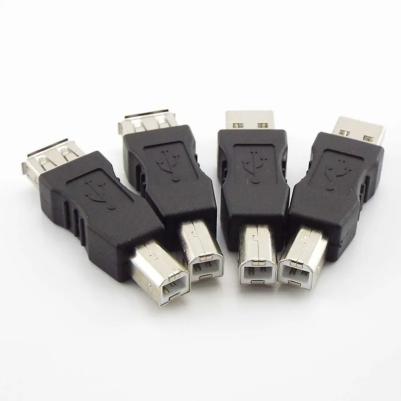 Adapter Electronics USB 2.0 Type A Female To Type B Male Printer Adapter Converter Connector Male To Female Plug L1