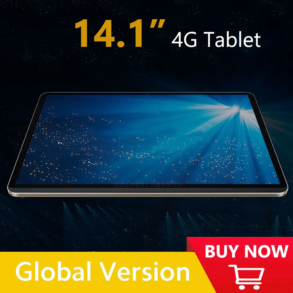 Global Version 14.1 Inch Tablet PC 1920x1080 IPS Big Screen 8+16MP 12+256GB Octa Core планшет 2 IN 1 Tablets Android 12 Laptops