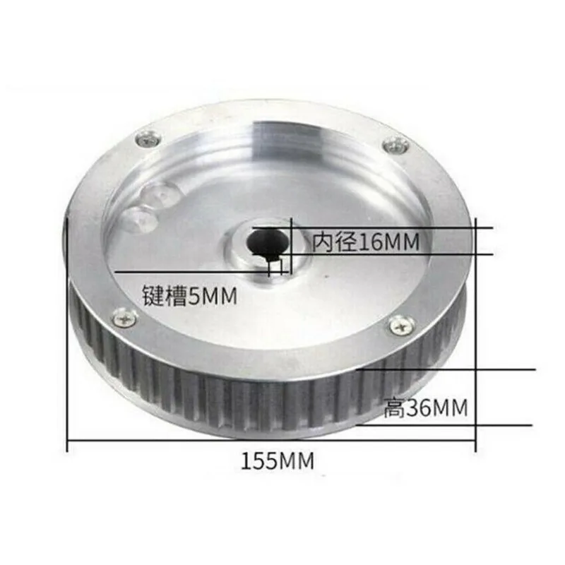 

1PC Vertical Milling Machine Spindle Gear Belt Pulley155mm For Bridgeport Aluminum