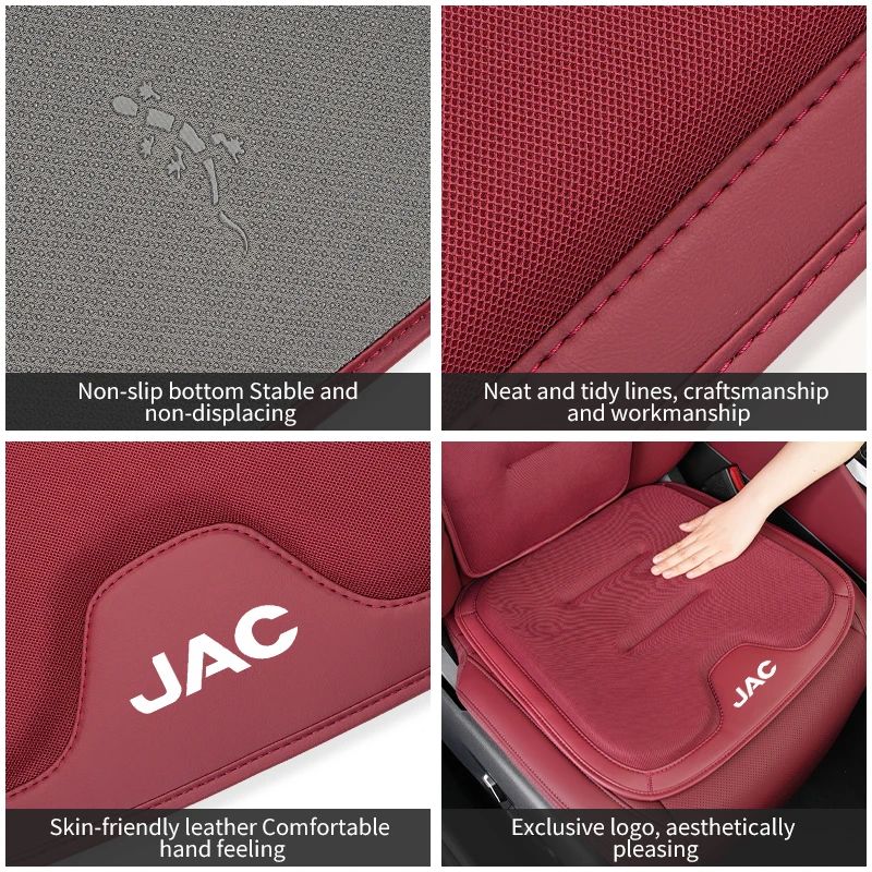 Car Booster Seat Cushion Ice Silk Seating Protector Cover For JAC Refine J3 J4 J7 JS3 JS4 KR1 S3 S4 S5 S7 Vapour T8 Accessories