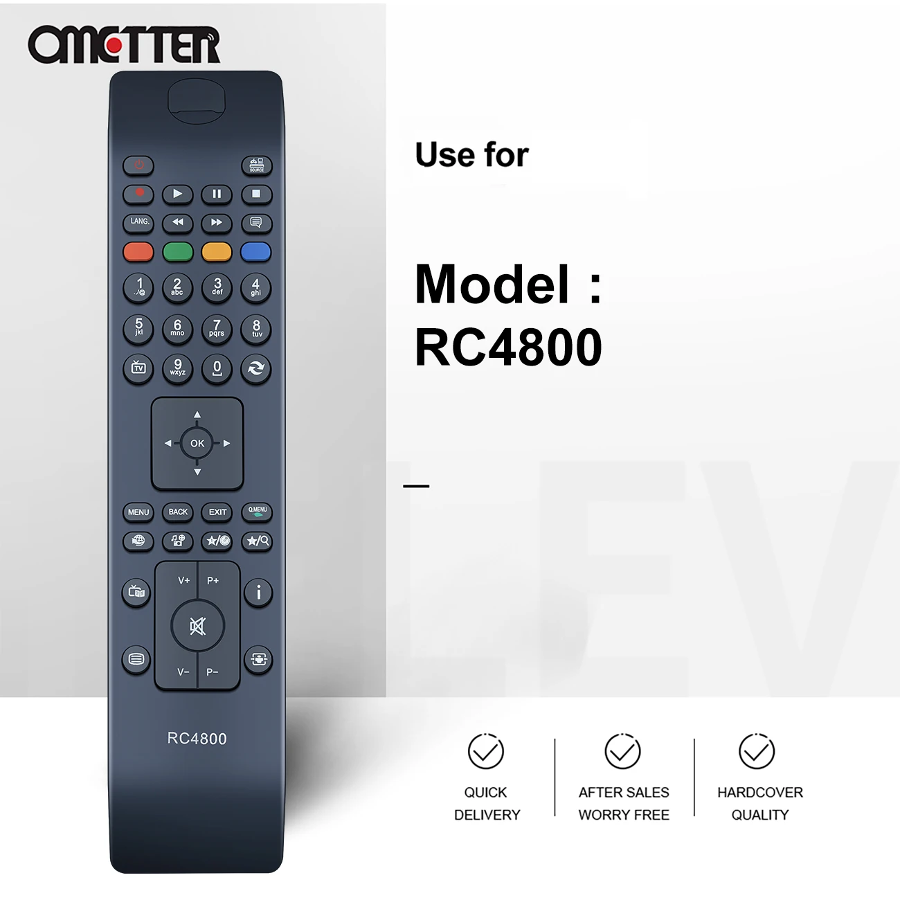 New RC4800 Universal TV Remote Control for JVC Smart LCD Controller