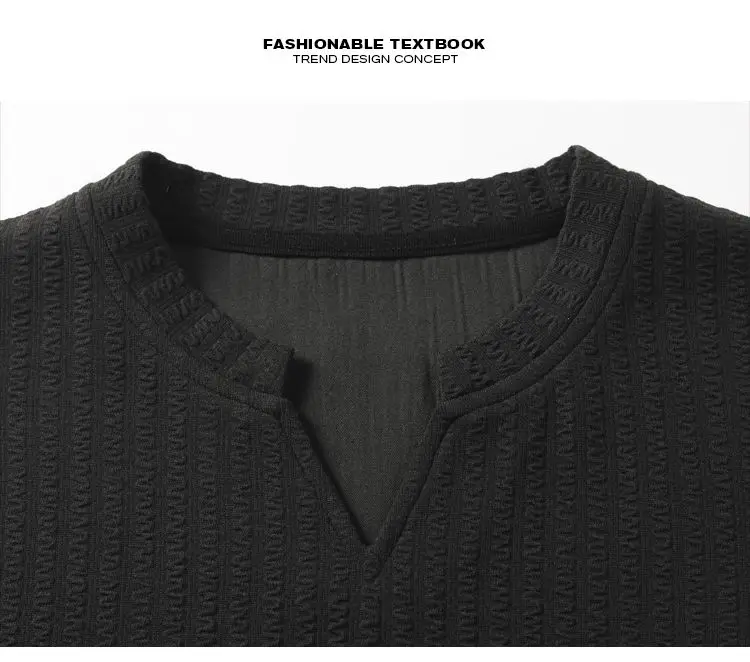 Herren V-Ausschnitt Stehkragen Ärmelloses Tanktop aus Waffelstrukturierter Stoff Locker Sitzend Atmungsaktiv Lässige Alltagsweste Pullover – Detail 3