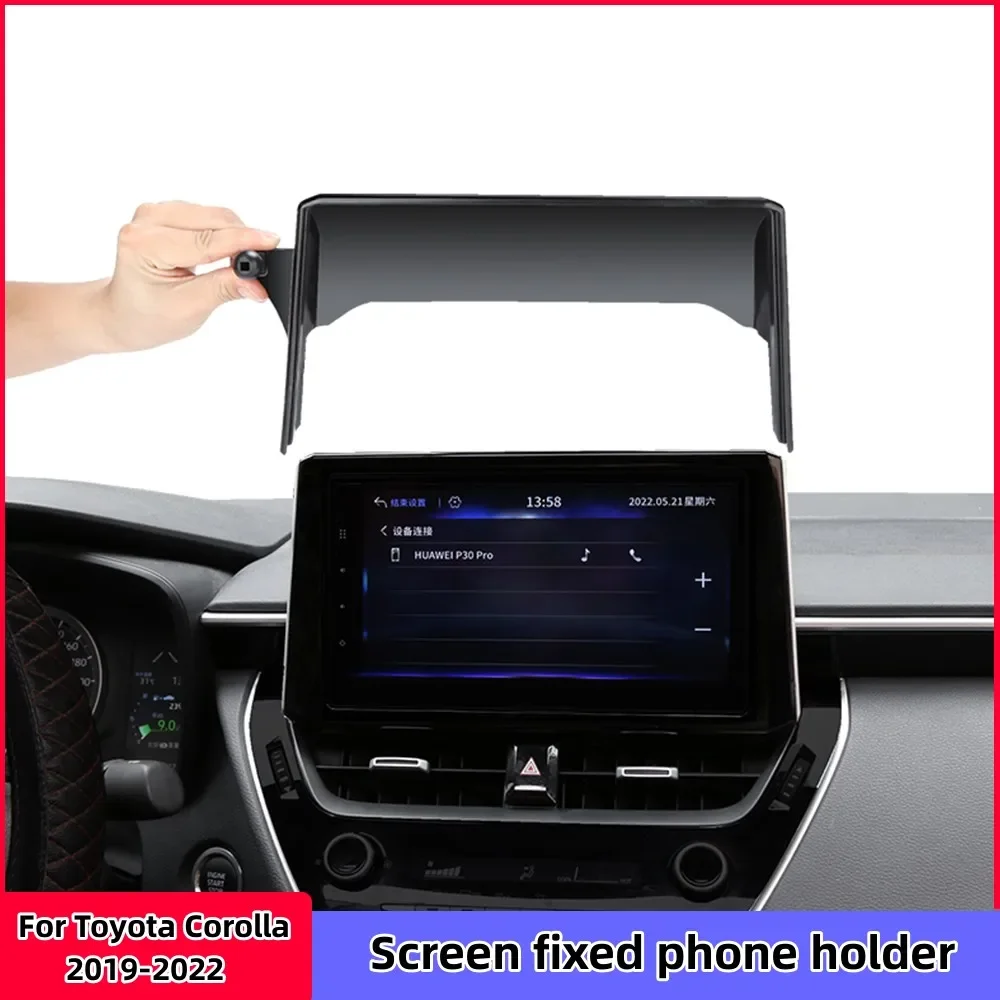 

Car Phone Holder For Toyota Corolla 2019-2022 8/9" Navigation Screen GPS Bracket Cell Phone Stand Car Mount Auto Accessories