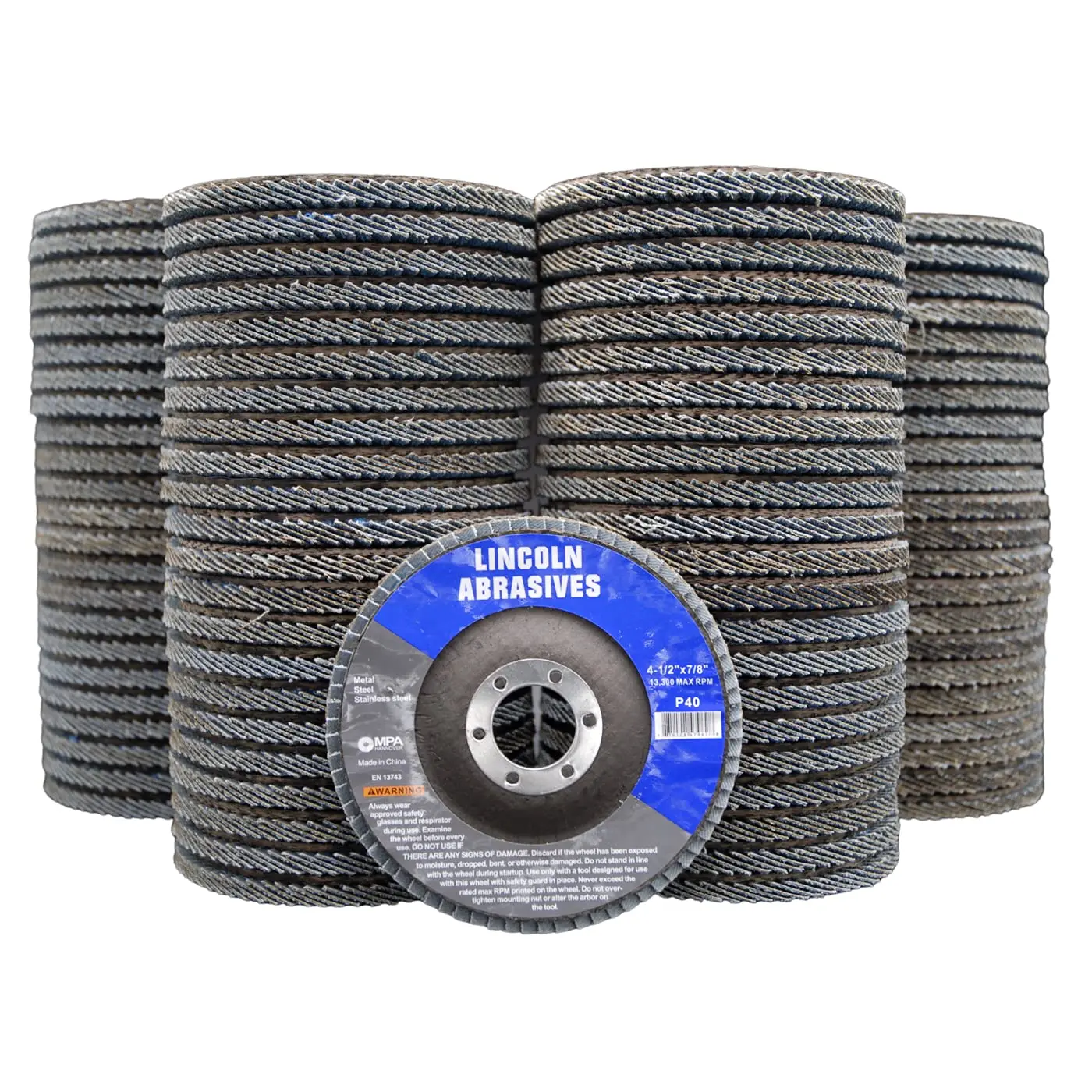 Pack Flap Discs 40 Grit 4.5